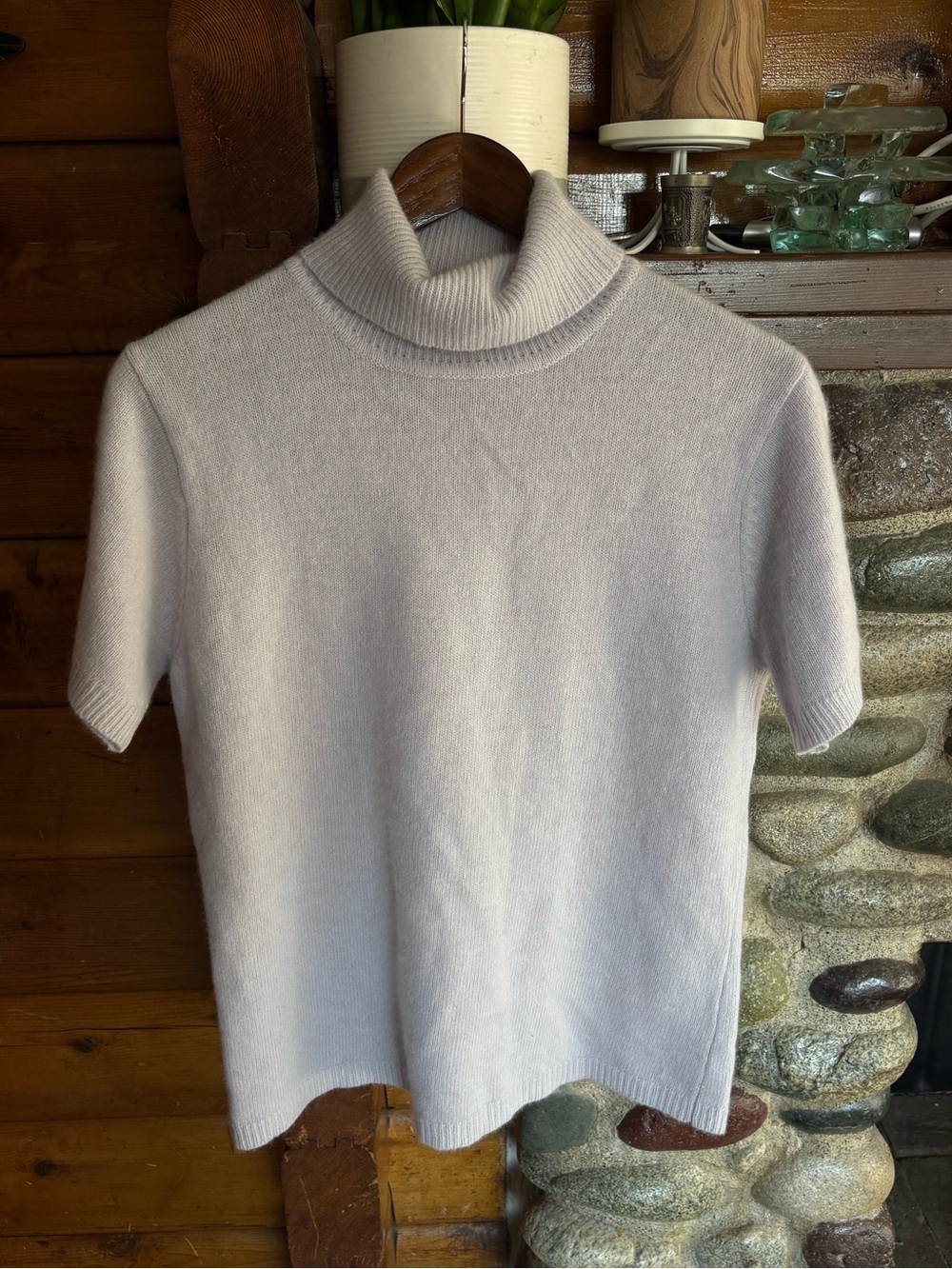 Cotton Ginny Lambswool Angora Turtleneck Sweater XL Vintage